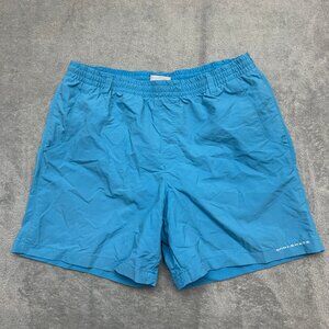 Columbia Boys Youth XL 18/20 Blue PFG Omni Shade Pull On Tackle Fishing Shorts